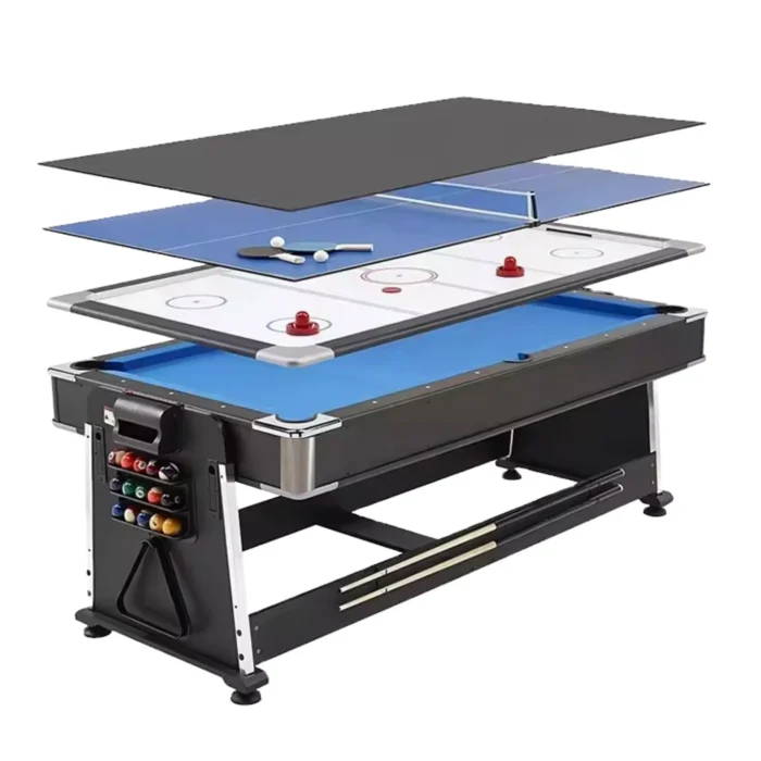 01-Mesa 4 en 1 Giratorio - Multijuegos